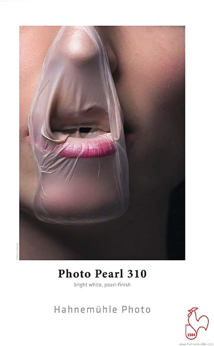 Hahnemühle 10643221 Photo Pearl Papier, 310 g/m², 24 Zoll Rolle, 610 mm x 25 m, hellweiss, 610 mm x