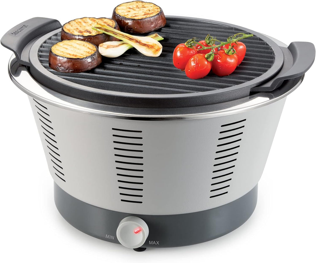 Tescoma Rauchfreie Grillpfanne PREMIUM für Gasherde I Power-Grill PARTY TIME I Gesundes Kochen, Anti