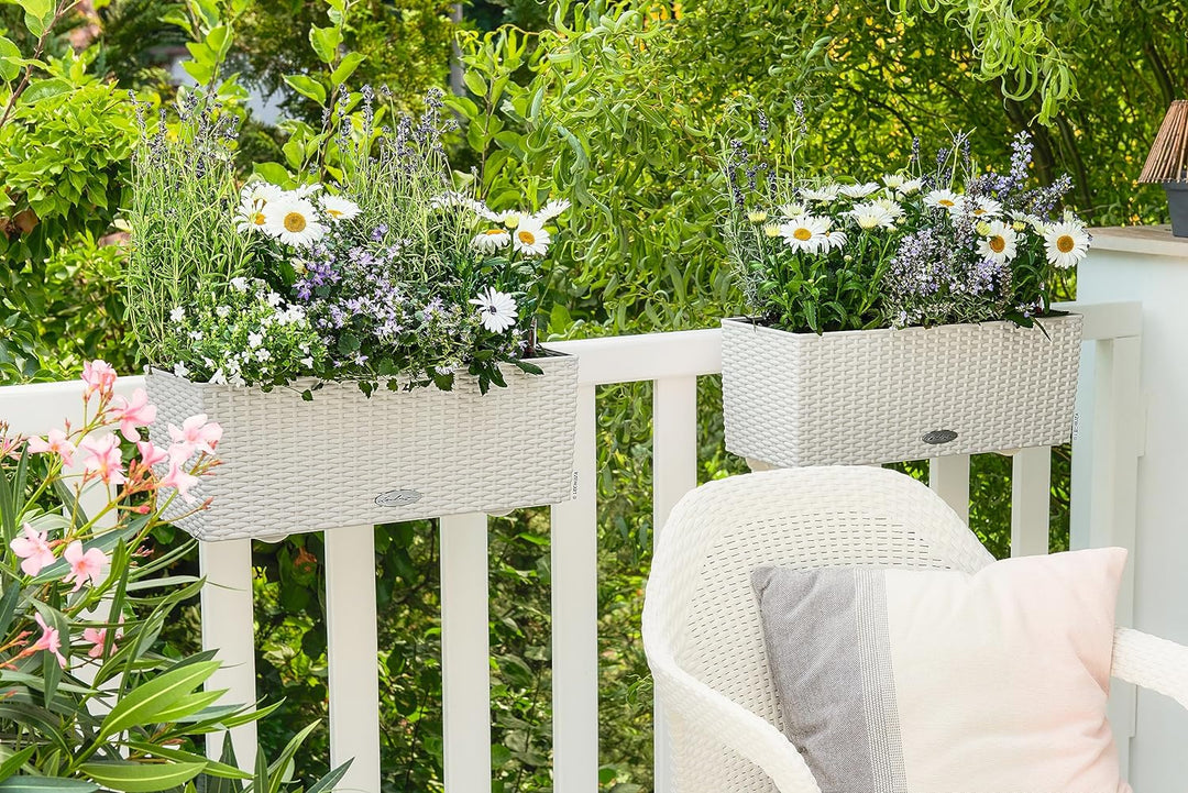LECHUZA BALCONERA Cottage 50 weiss 15600 Garten 50x19x19 cm Weiss, Garten 50x19x19 cm Weiss