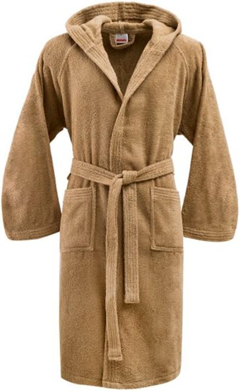 Bassetti Bademantel Saunamantel Morgenmantel Frottee Herren Damen mit Kapuze,Corda, Grösse S 100% Ba