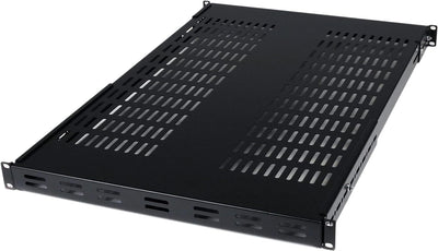 StarTech.com 1 HE Verstellbares perforiertes Server Rack Mount Ablagefach - 80kg - 49 bis 97 cm Eins