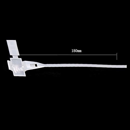 100 Stück Nylon-Kabelbinder, selbstschliessende Kabelschilder zum Beschreiben von Ethernet-Etiketten