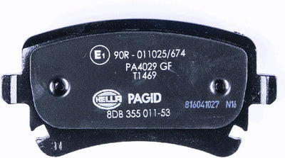 HELLA PAGID 8DB 355 011-531 Bremsbelagsatz - T1469 - Dicke/Stärke: 17.7mm - Bremssystem: Lucas - ink