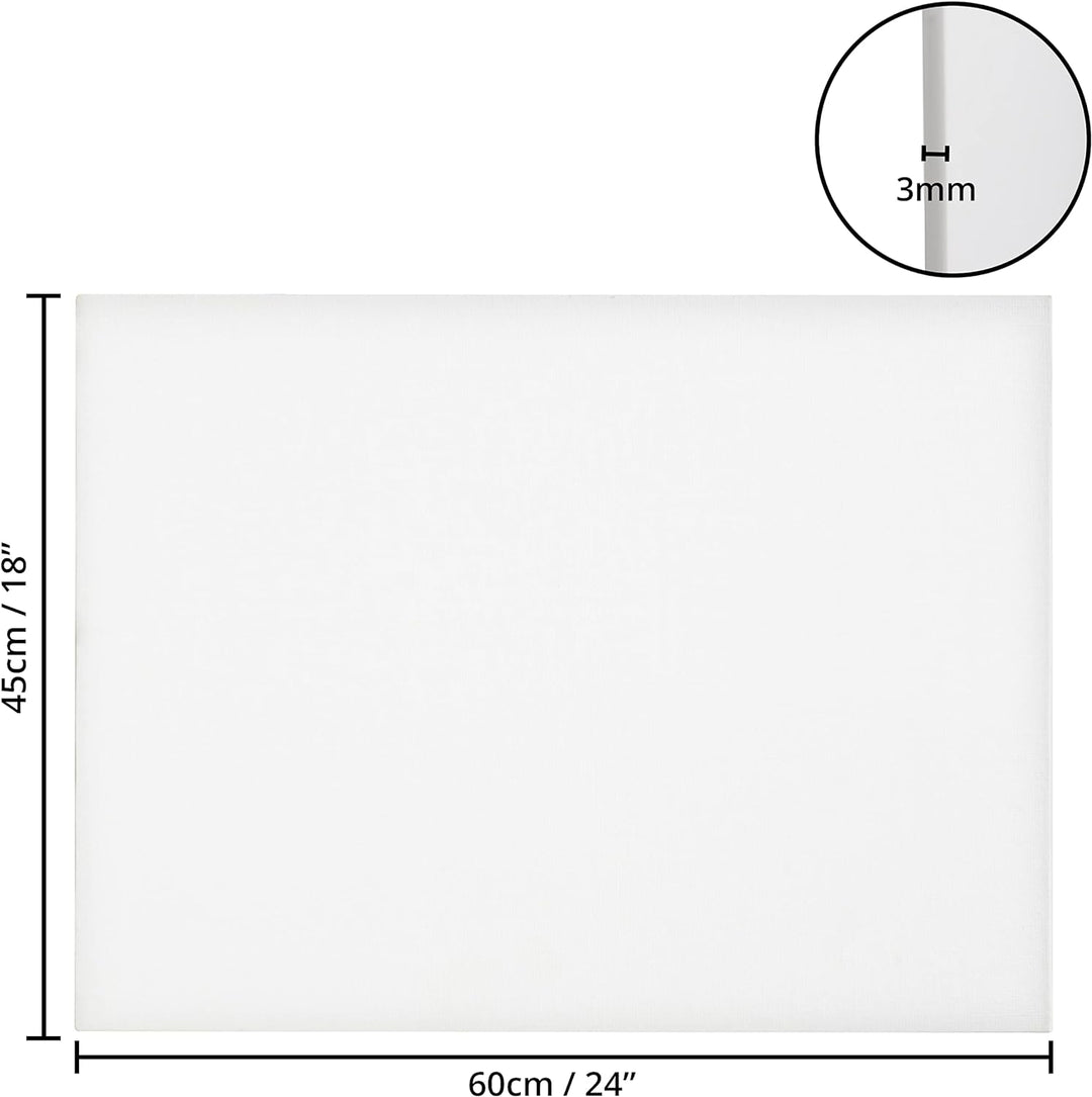 Belle Vous 7 Stk Leere Leinwände zum Bemalen - 45 x 60 cm – Vorgespannte Grosse Leinwand – Leinwände