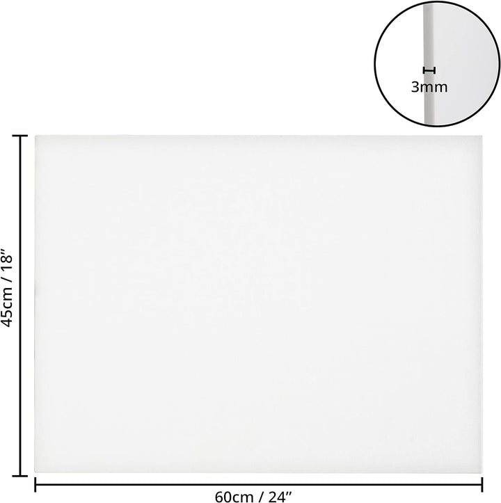 Belle Vous 7 Stk Leere Leinwände zum Bemalen - 45 x 60 cm – Vorgespannte Grosse Leinwand – Leinwände
