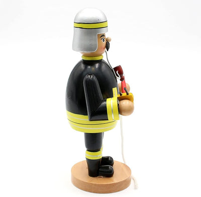 Dekohelden24 Räuchermann als Feuerwehrmann, ca.20 cm, 520341FW, Feuerwehrmann