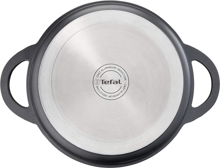 TEFAL E21872 TRATTORIA Servierpfanne 28cm | Aluguss | Gussdeckel | Antihaft-Beschichtung | gute Wärm
