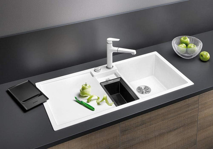 BLANCO COLLECTIS 6 S | SILGRANIT cafe | Einbauart: Einbau von Oben | Hauptbecken rechts | mit Ablauf