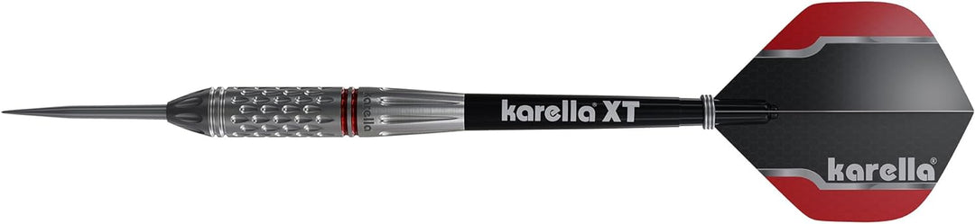 Karella Commander Steeldart und Softdart Silver, 90% Tungsten, 19, 21g, 23g, für klassisches Dartboa