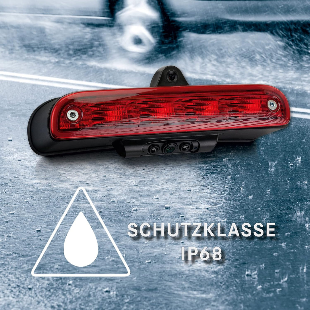ZENEC ZE-RCE3704-2S – Bremsleuchten Doppellinsen Rückfahrkamera kompatibel mit FIAT Ducato, Peugeot