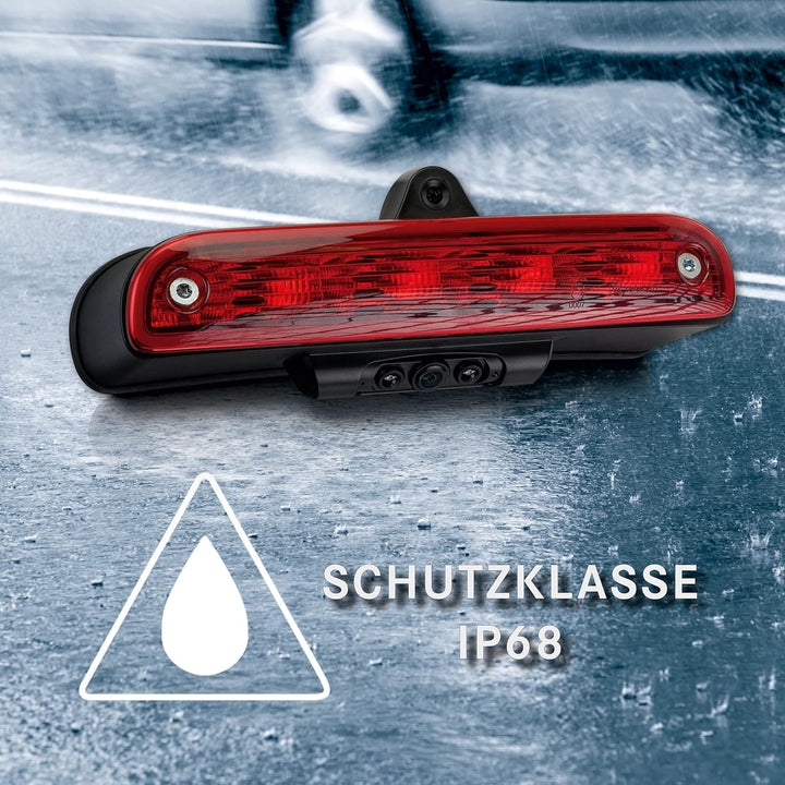 ZENEC ZE-RCE3704-2S – Bremsleuchten Doppellinsen Rückfahrkamera kompatibel mit FIAT Ducato, Peugeot