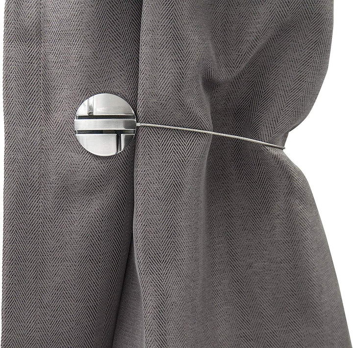 Gcurtain Kreis Magnetische Vorhang Raffhalter Vorhang Clips, 2 Stück Vorhanghalter Magnet für grosse