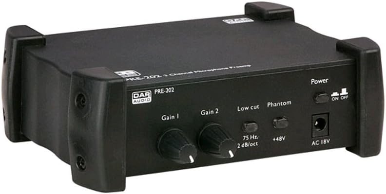 DAP Audio PRE-202 Mikrofon-Vorverstärker 2 Kanal