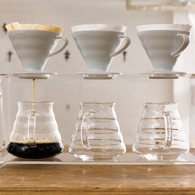 Hario Kaffeekanne, Glas, transparent, 02, 600ml Single, Single