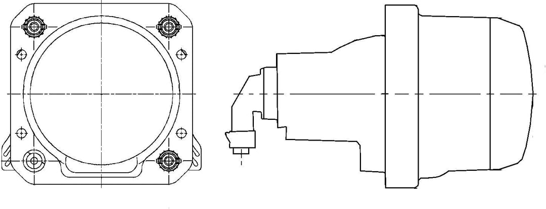 HELLA - DE/Halogen-Hauptscheinwerfer - 90mm Performance - 24V - rund - Einbau - gehärtete Streuschei
