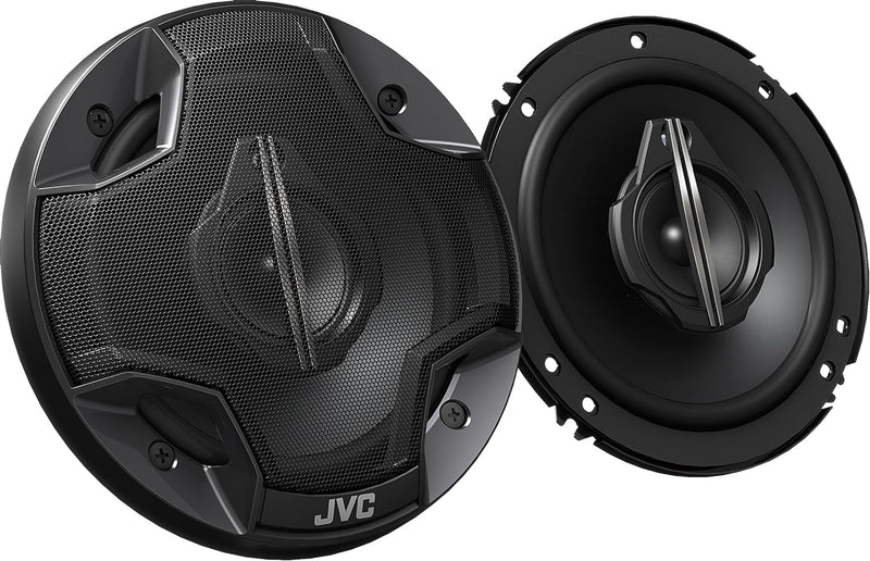 JVC CS-HX639 16 cm 3-Wege-Koaxial-Lautsprecher mit Abdeckgitter, 2 Stück 16 cm / 3-Wege Single, 16 c
