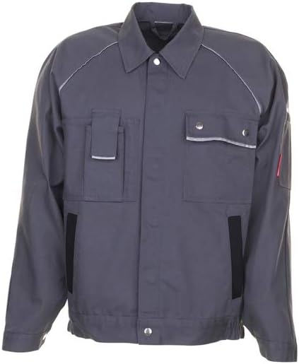 Planam 2113064 Canvas 320 Bundjacke, Grau/Schwarz, Grösse 64