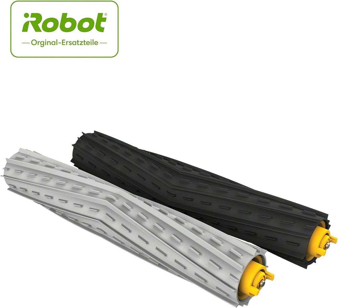 iRobot Original Ersatzteils - 1 Satz Ersatz-Doppel-Multi-Surface-Gummibürsten - 1x hellgrau + 1x dun