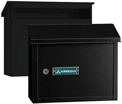 ARREGUI v-4070 V4074 Maxi Durchwurfbriefkasten aus strukturlackiertem Stahl, Grösse M (DIN A4), Brie