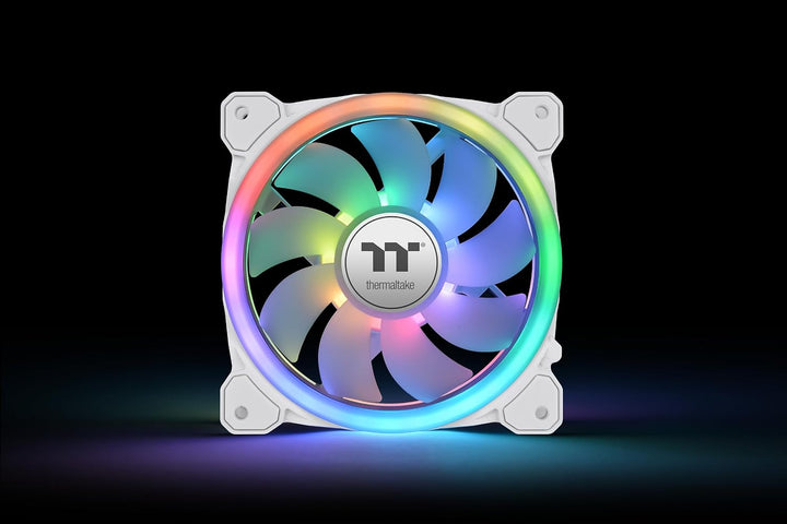 Thermaltake SWAFAN 14 RGB Radiator Fan TT Premium Edition White 3 Pack Weiss 140mm, Weiss 140mm