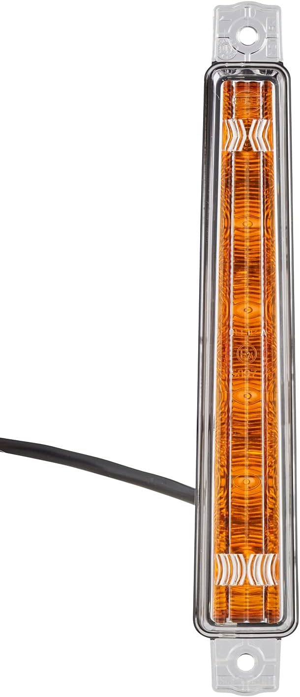 HELLA - Blinkleuchte - LED - 12V - Anbau/geschraubt - Lichtscheibenfarbe: glasklar - Kabel: 400mm -