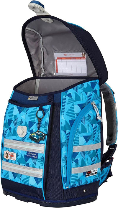 McNeill ERGO Primero McLight Schulranzen-Set 4tlg. Blau ca. 30 x 38 x 22 cm, Blau ca. 30 x 38 x 22 c