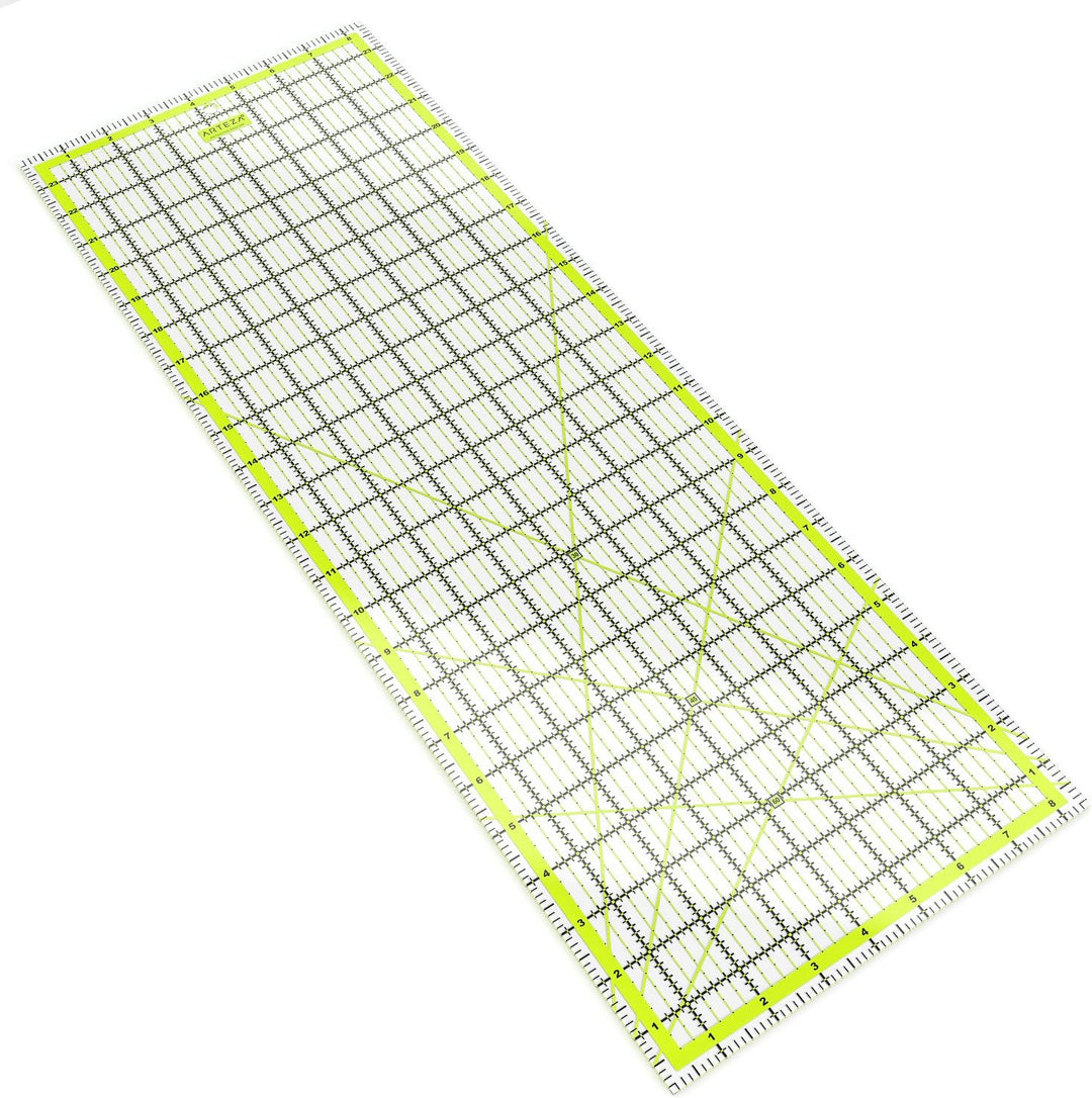 ARTEZA Patchwork-Lineal, transparentes Acryl Quilt-Lineal, 8.5 x 24 Zoll, Lineal für Quiltstoff mit