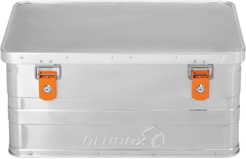 ALUBOX B47 - Aluminium Transportbox 47 Liter Alukiste mit Gummidichtung - Inhalt vor Staub und Sprit