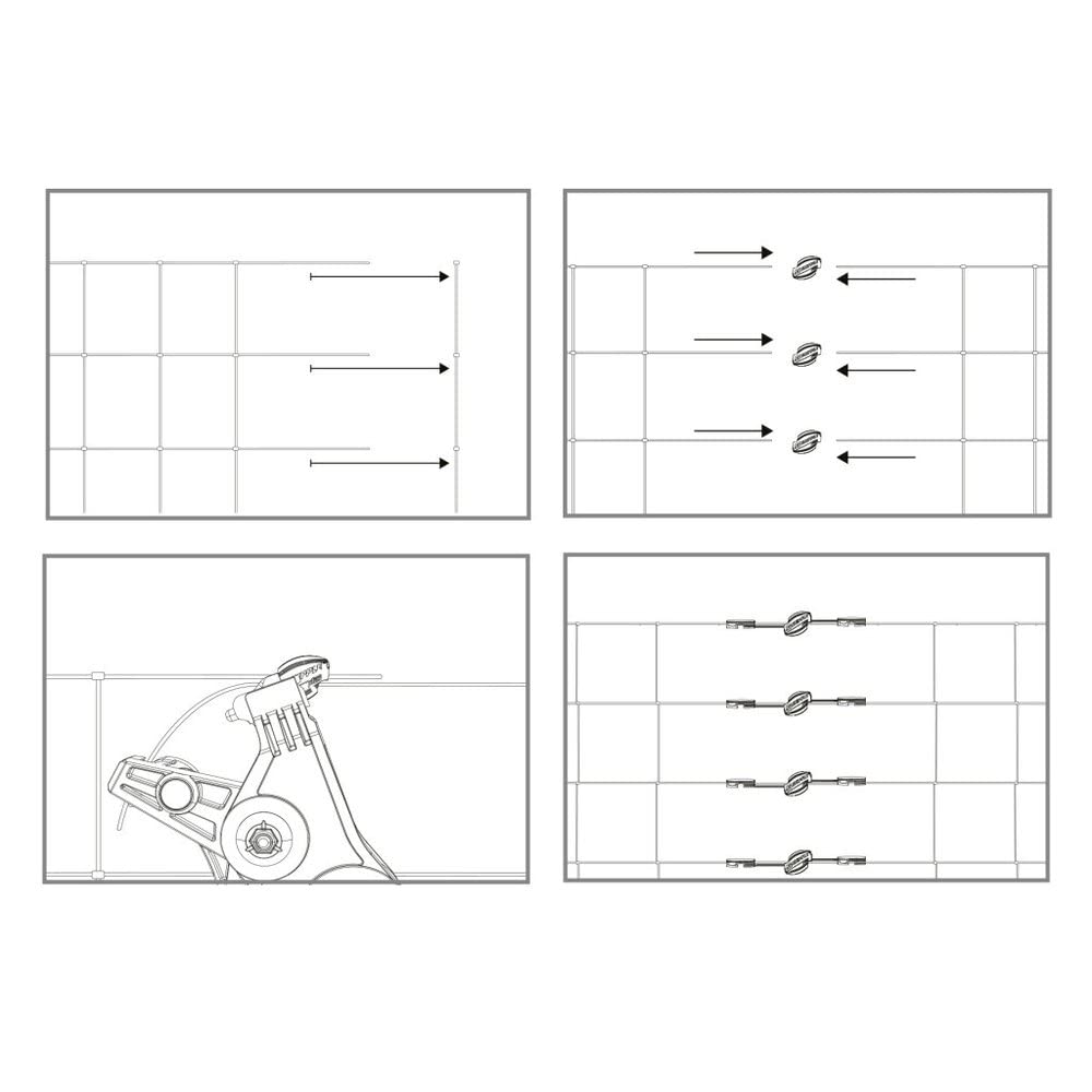 Kerbl 44707 Gripple-Drahtverbinder Stahldraht Ø 1,4 - 2,2 mm, 20 Stück Small – Ø 1,40 - 2,20 mm, Sma
