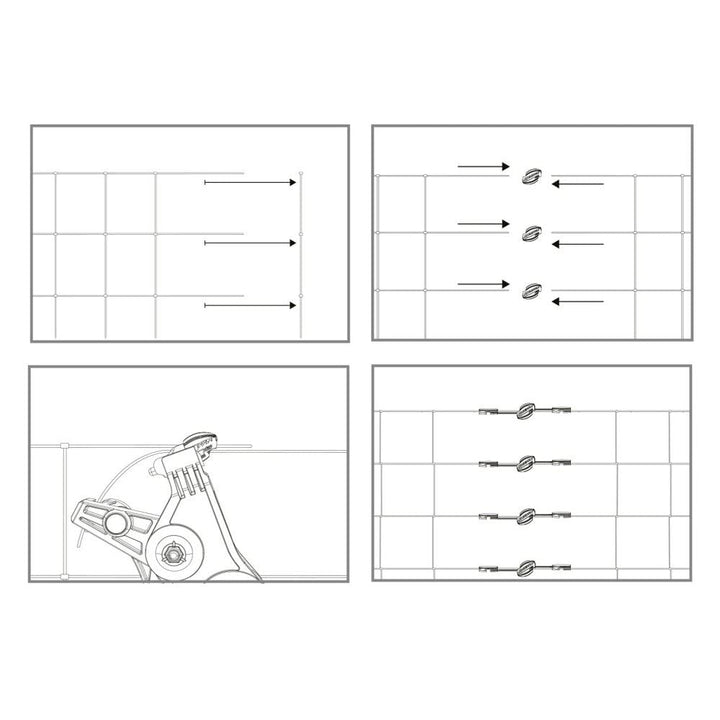 Kerbl 44707 Gripple-Drahtverbinder Stahldraht Ø 1,4 - 2,2 mm, 20 Stück Small – Ø 1,40 - 2,20 mm, Sma