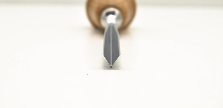 KIRSCHEN Werkzeuge 5639002 | Kerbschnitzbeitel mit Birnenheft Stich 39, gerade & V-förmig - 2mm 2mm