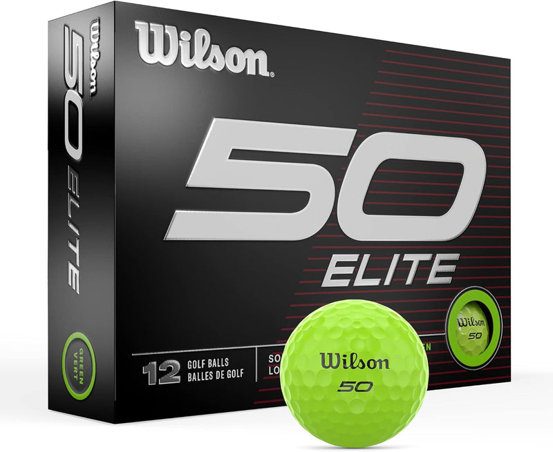 WILSON Fifty Elite Golfbälle, 12 Stück Grün, Grün