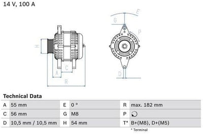 BOSCH 0986042740 Generator