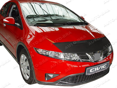 AB-00879 CARBON OPTIK Auto Bra kompatibel mit Honda Civic Bj. 2006-2012 Haubenbra Steinschlagschutz