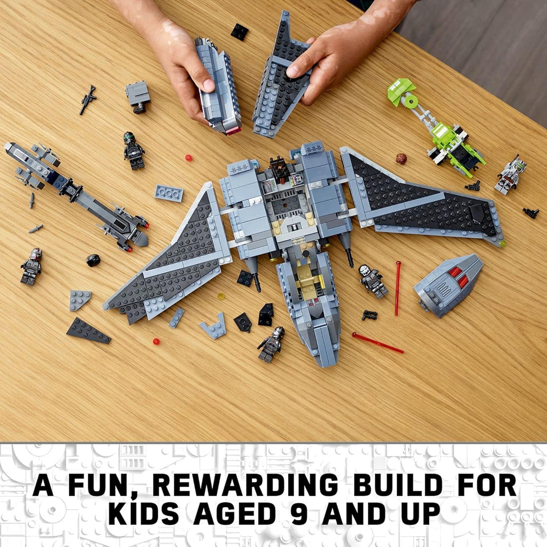 LEGO Star Wars The Bad Batch Attack Shuttle 75314 Awesome Toy with 2 Speeders Minifigures of Bad Bat