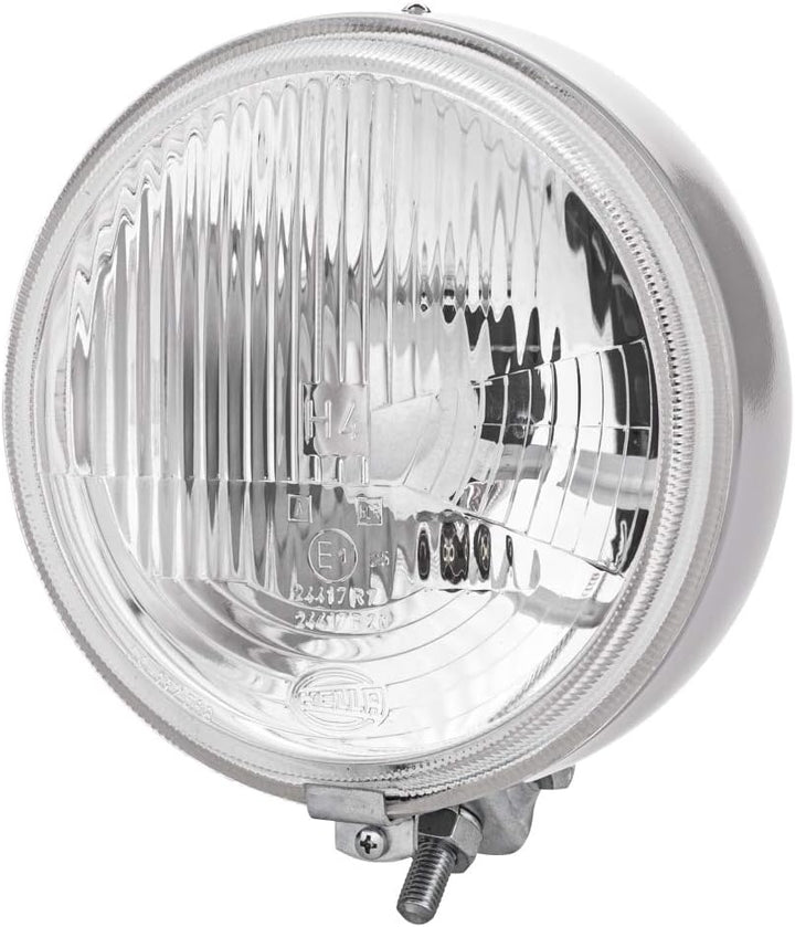 HELLA - Halogen-Hauptscheinwerfer - 12/24V - rund - Referenzzahl: 25 - Bügelbefestigung/Anbau - rech