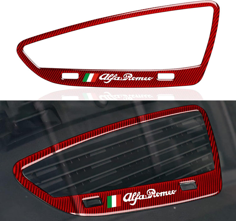 OYDDL Auto Aufkleber Armaturenbrett AC Air Vent Trim kompatibel mit Alfa Romeo 159 939 Brera Spider