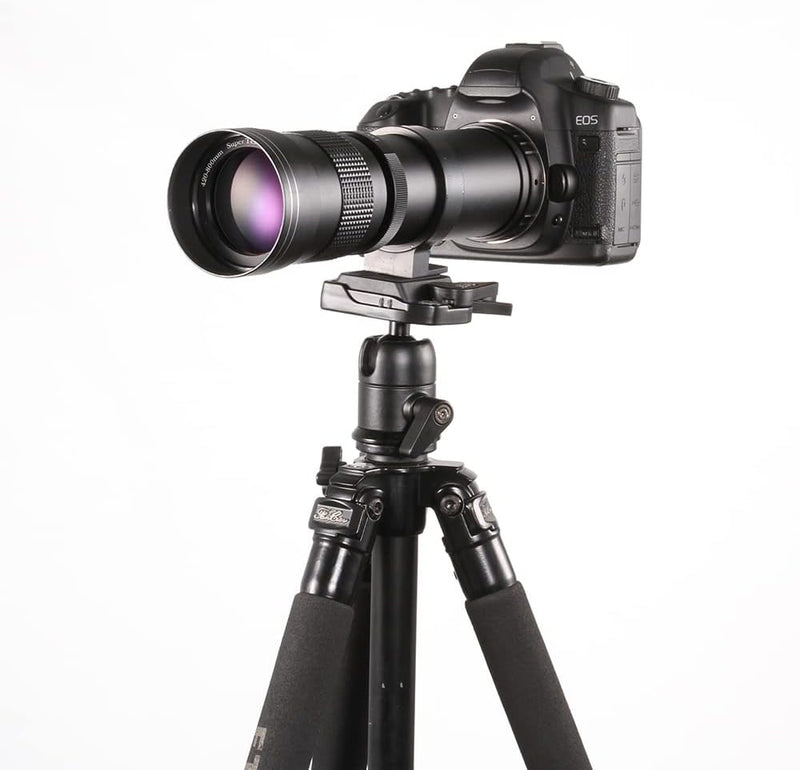 Hersmay 420-800 mm F/8.3-16 EF/EFS Teleobjektiv Zoomobjektiv Manueller Fokus Superteleobjektiv für C