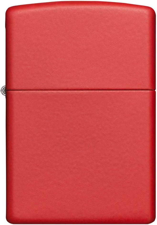 Zippo 233 Classic Feuerzeug, Red Matte, 13 x 5,6 x 2,8 cm, Red Matte