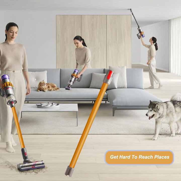 Qygba Ersatzteile Verlängerungsrohr für Dyson V7 V8 V10 V11 V15 Staubsauger, Saugrohr Länge 73 cm, R