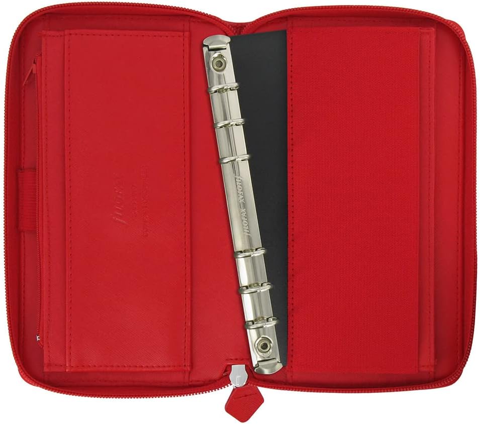 Filofax 22534 Organizer Compact Saffiano Zip, poppy rot, rot