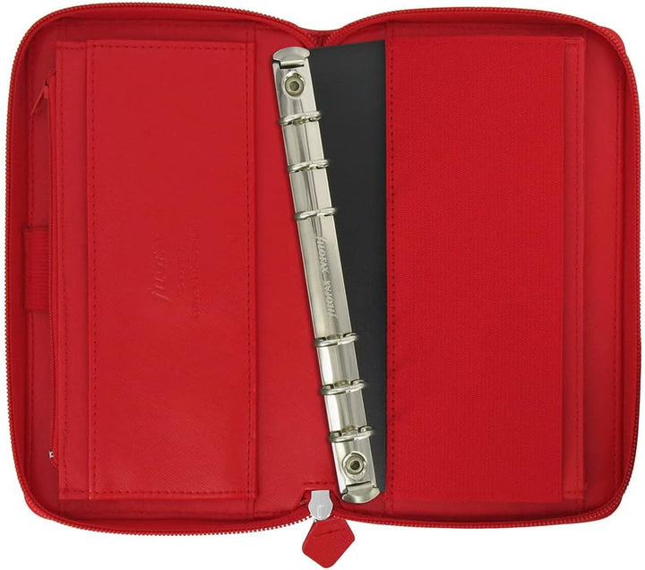 Filofax 22534 Organizer Compact Saffiano Zip, poppy rot, rot
