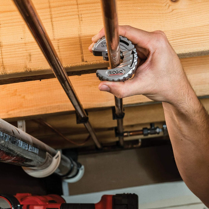 Ridgid 57018 Modell C15/22 mm engstehender Kupferrohrschneider, C-Stil, 15-22 mm Einzelbett, Einzelb