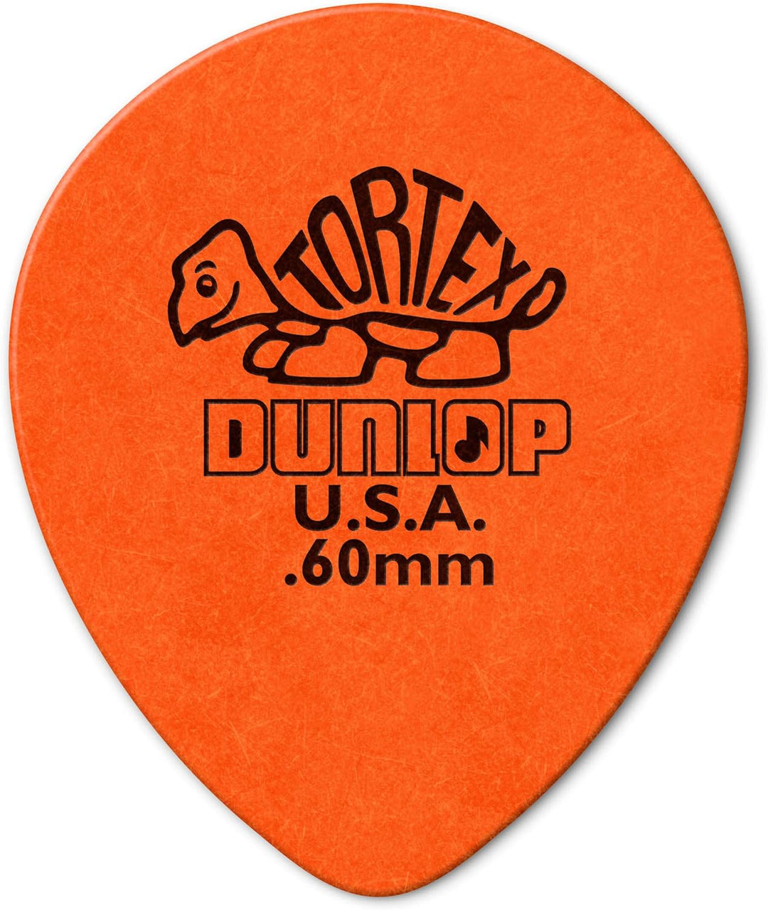 Dunlop 413R.60 Tortex® Tear Drop, Orange, 60mm, 72/Bag .60mm, .60mm