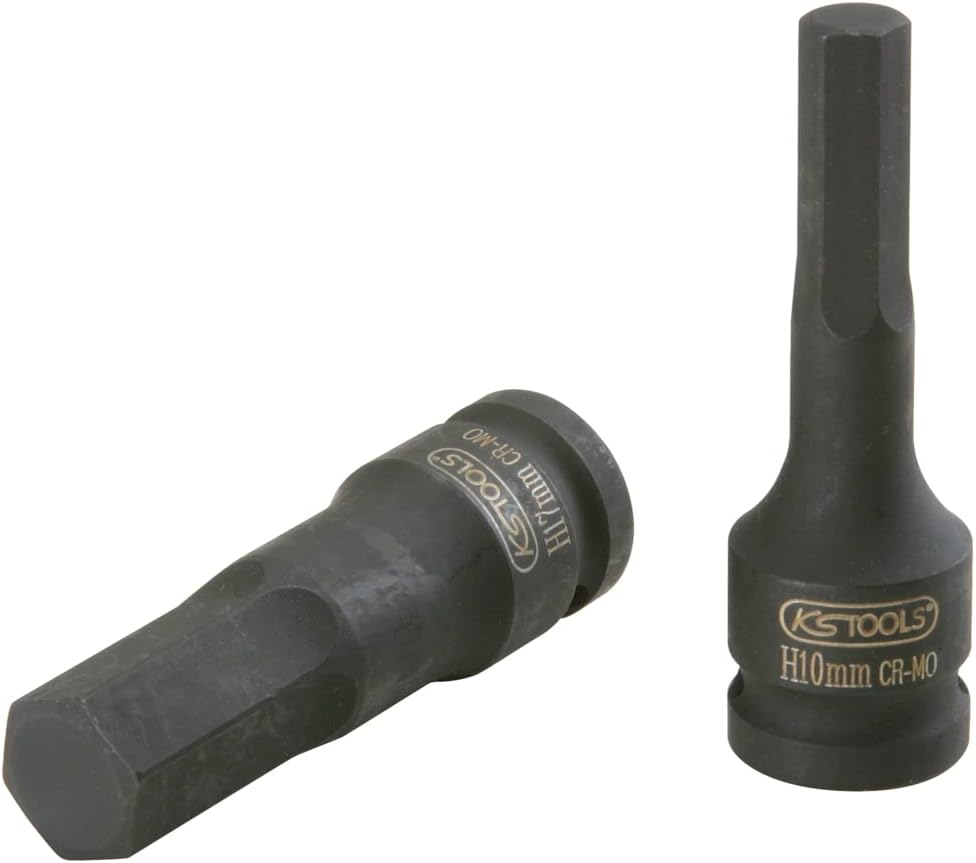 KS Tools 1/2'' SECHSKANT-KRAFTBITNuss-SATZ 8tlg 5-6-8-10-12-14-17-19mm