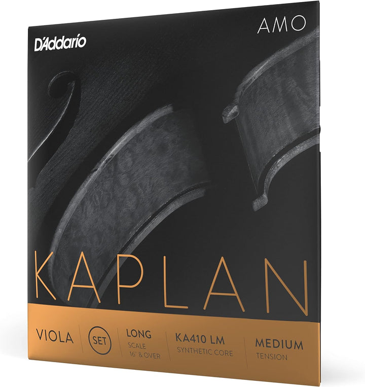 D'Addario Kaplan Amo Viola Saiten - Komplettsatz - KA410 LM - Viola Saiten - Lange Skala, Mittlere S