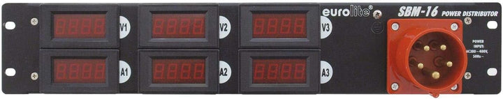 EUROLITE SBM-16 Stromverteiler | Praktischer 16-A-Stromverteiler im 483-mm-Gehäuse (19")