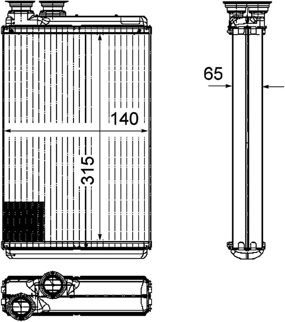 MAHLE AH 195 000P Innenraum-Wärmetauscher BEHR PREMIUM LINE