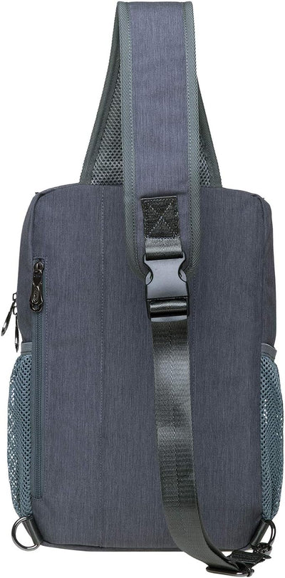 KAUKKO Canvas - Brusttasche für Damen und Herren - Umhängetasche Grau Jnl-fd252-1-0309, Grau Jnl-fd2