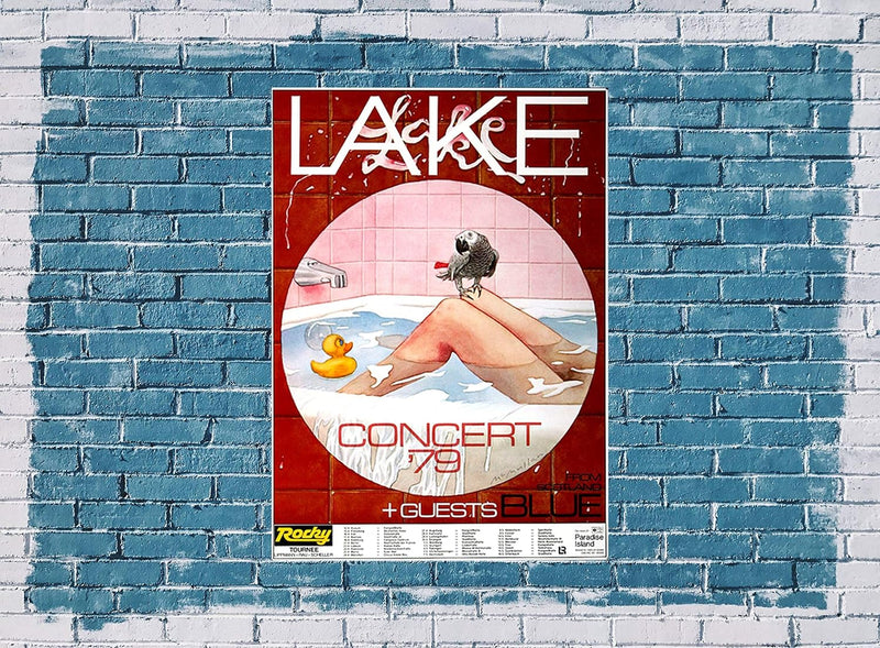 Lake - Paradise Island, Tour 1979 » Konzertplakat/Premium Poster | Live Konzert Veranstaltung | DIN